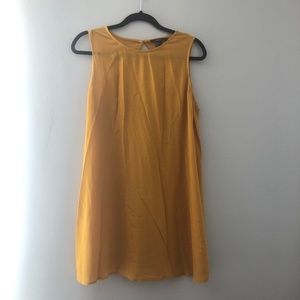 Mustard, Open-Back Dress